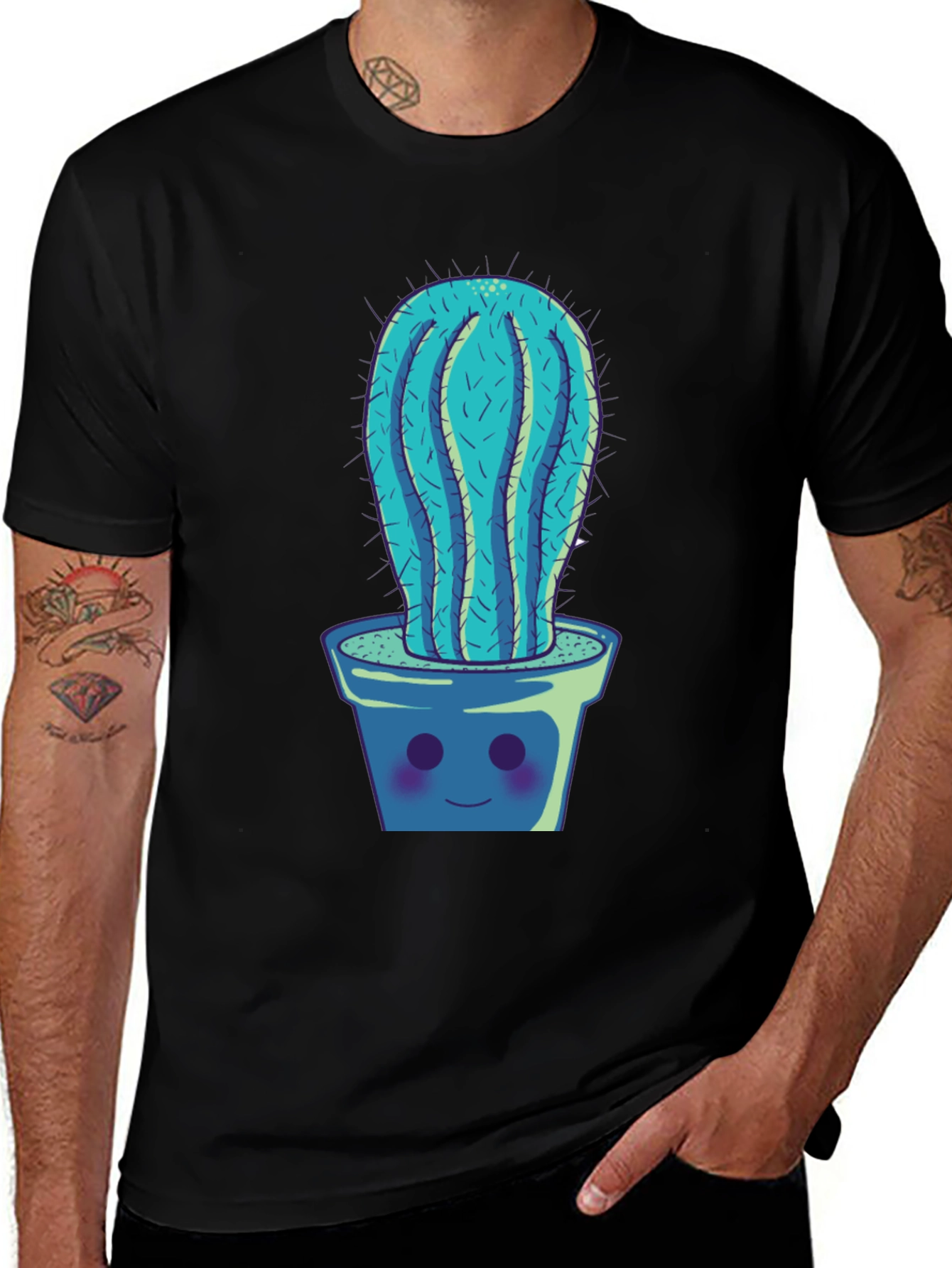 Cactus Potted Plant Graphic Tee