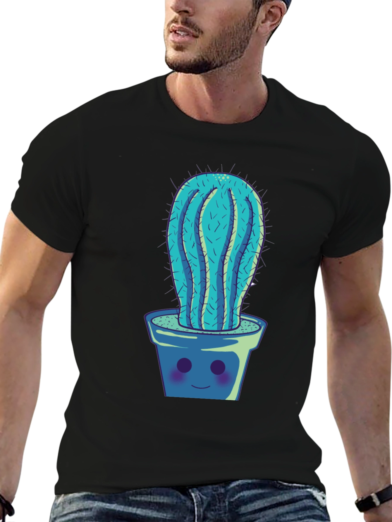 Cactus Potted Plant Graphic Tee