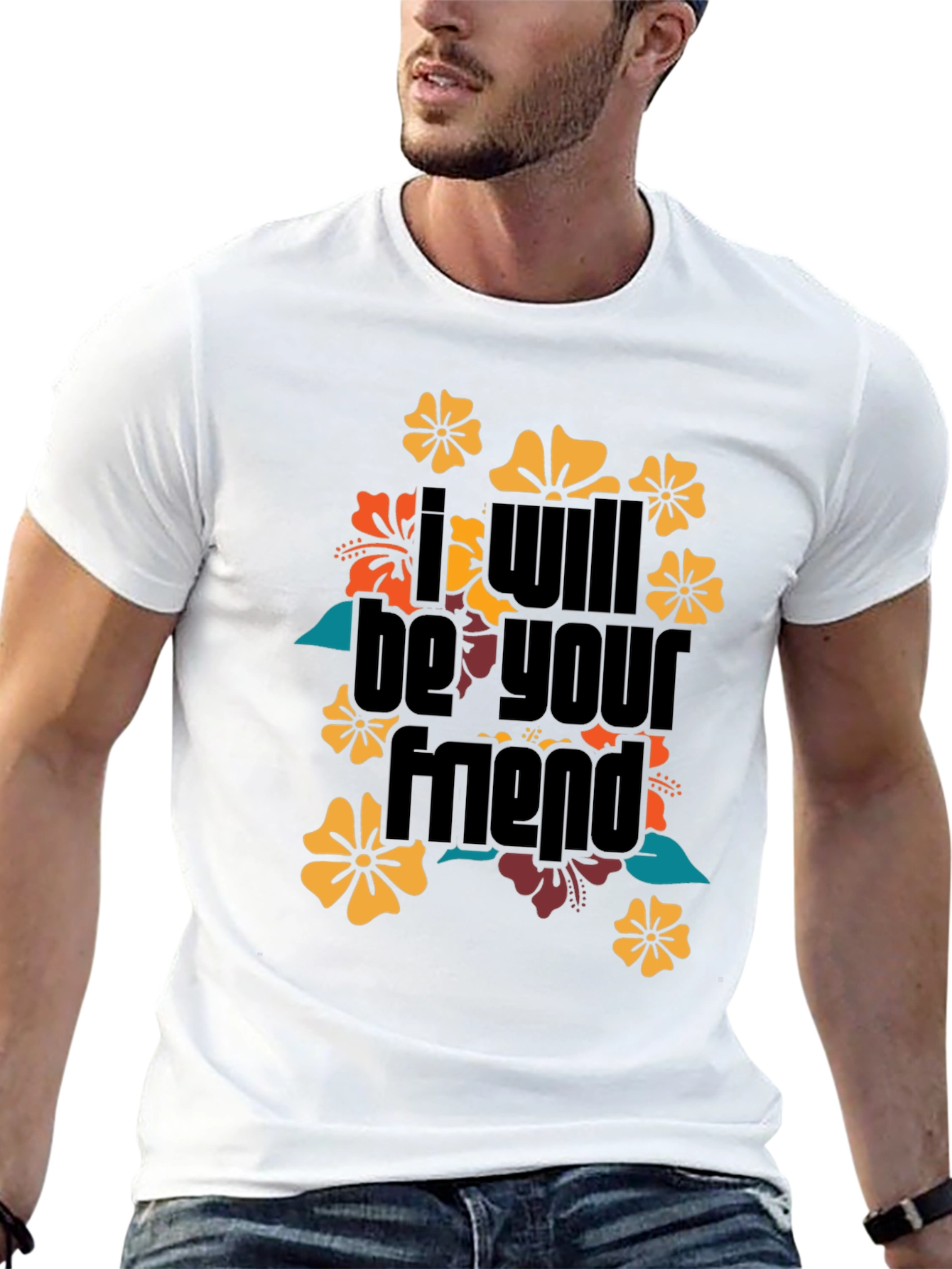 I Will Be Your Friend Floral T-Shirt