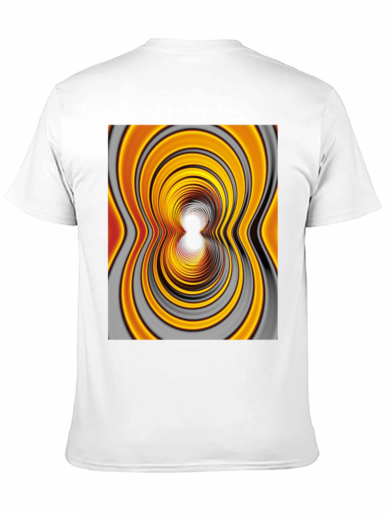 Abstract Illusion Tee - Black Cotton Blend