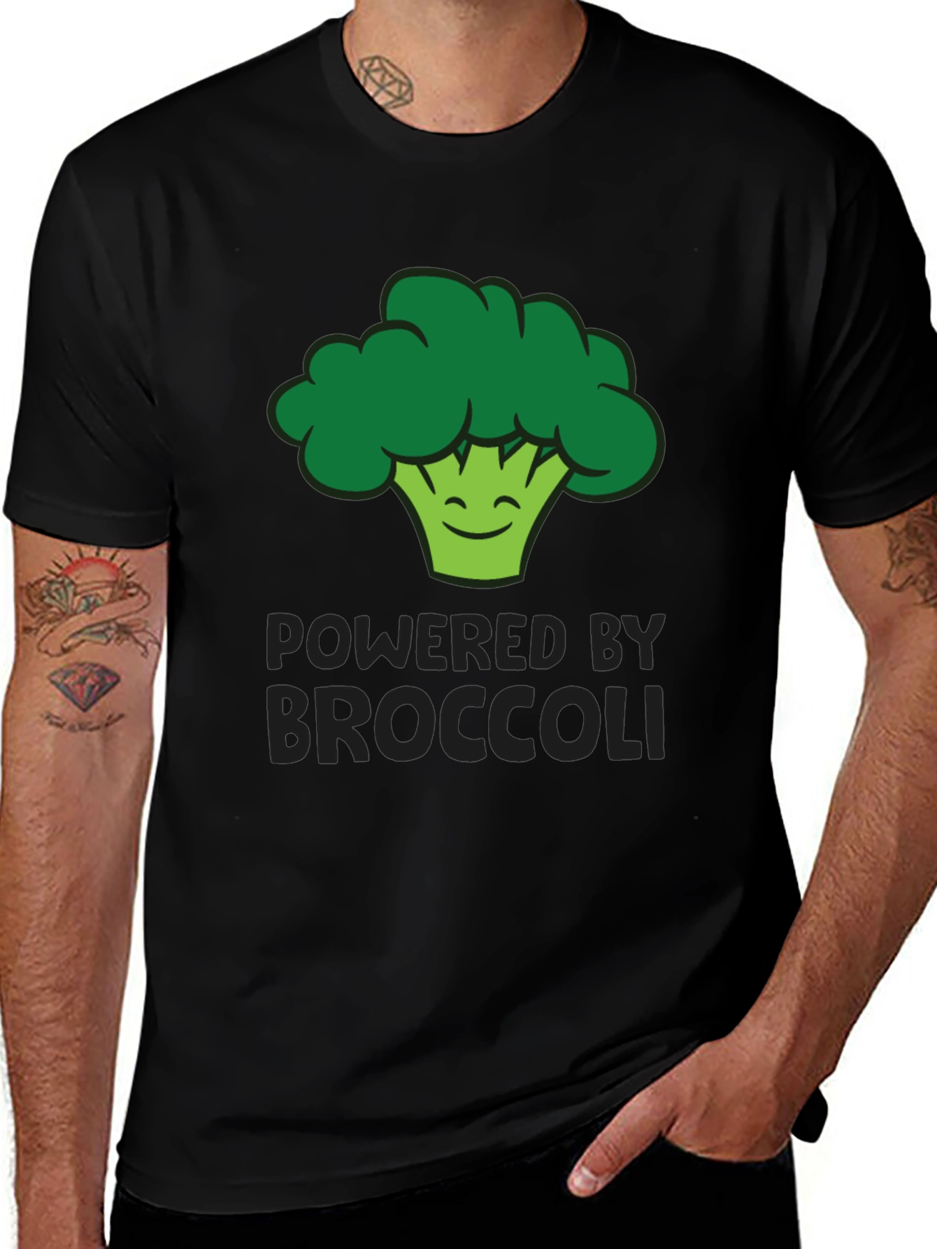 Powered by Broccoli Graphic T-Shirt