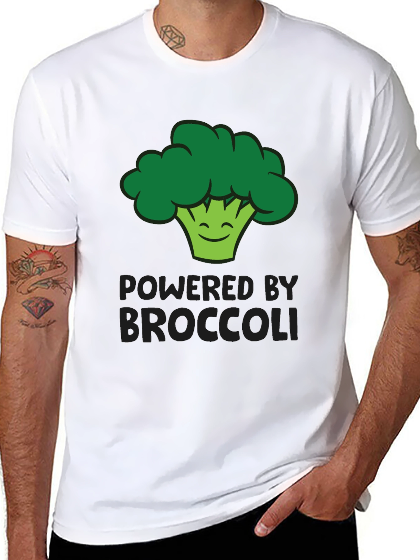 Powered by Broccoli Graphic T-Shirt