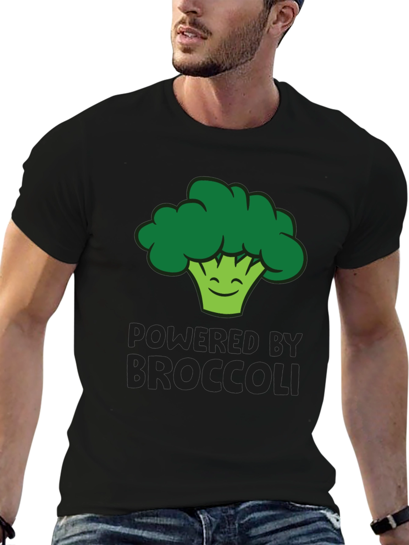 Powered by Broccoli Graphic T-Shirt