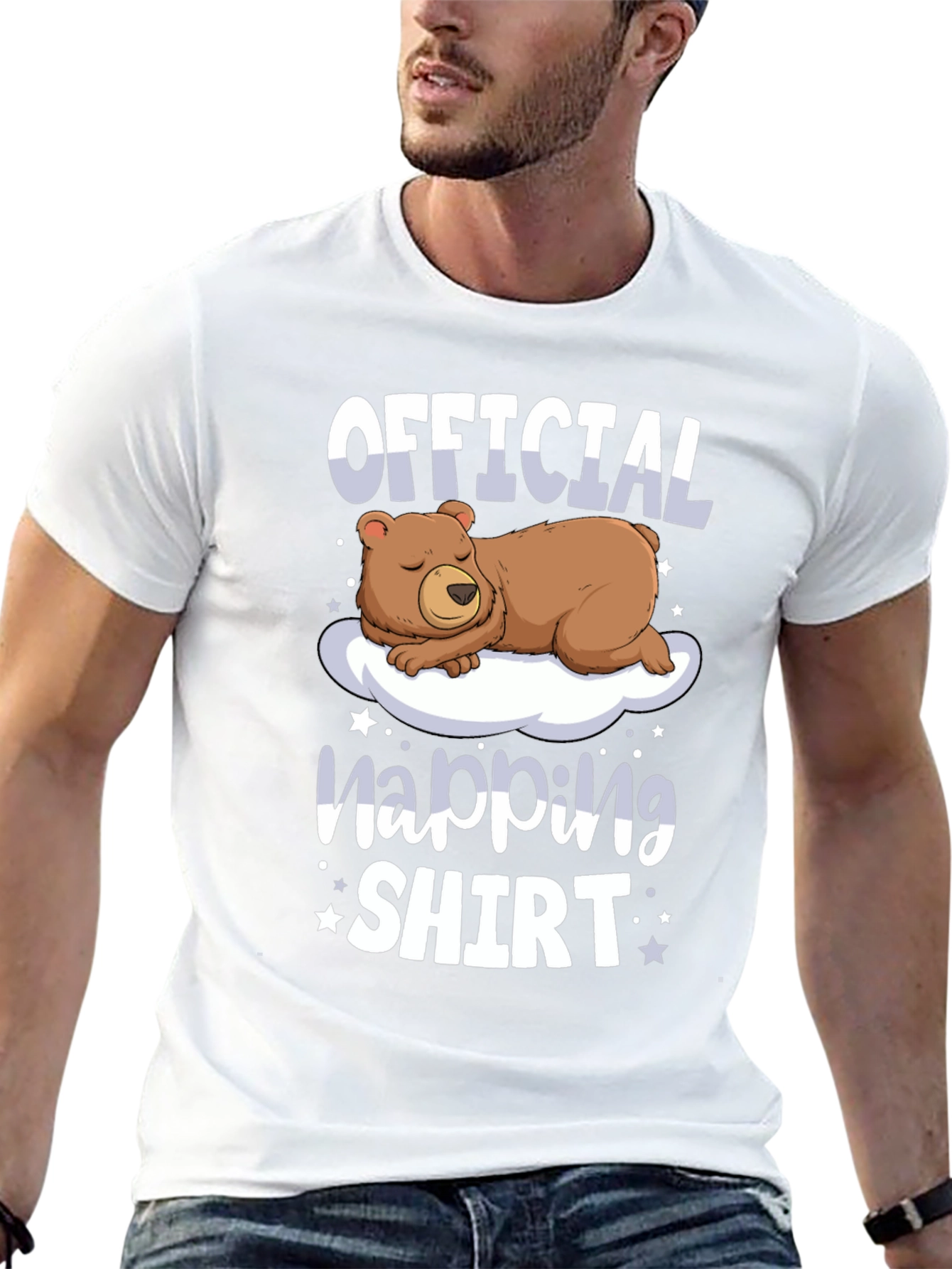 Official Napping Shirt - Bear on Cloud Graphic Tee