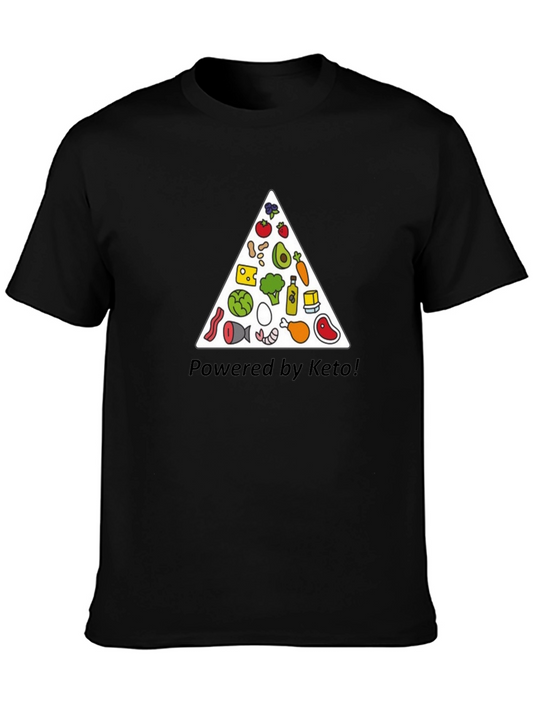 Powered by Keto T-Shirt - Diet Graphic Tee