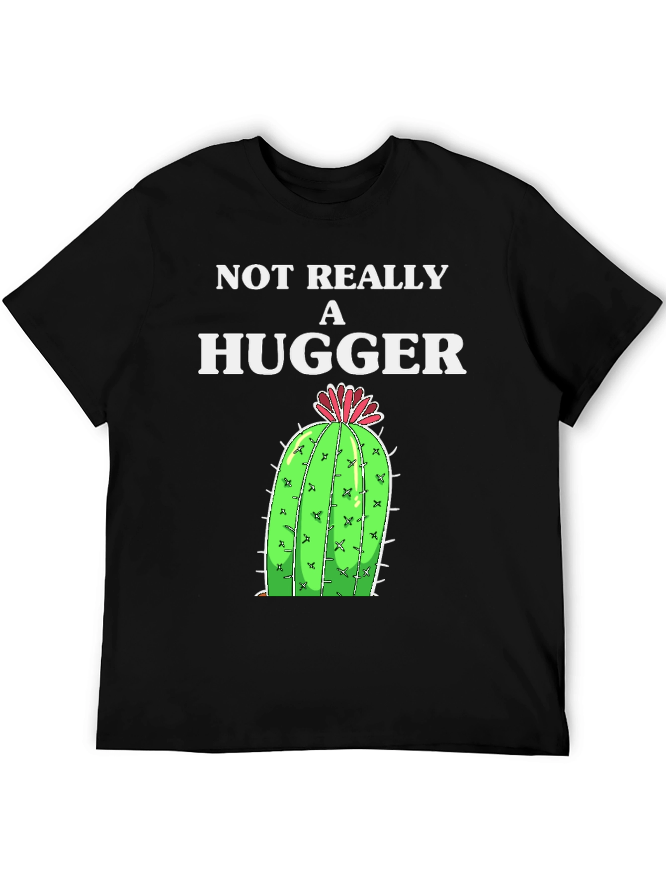 Not Really A Hugger Cactus Graphic Tee