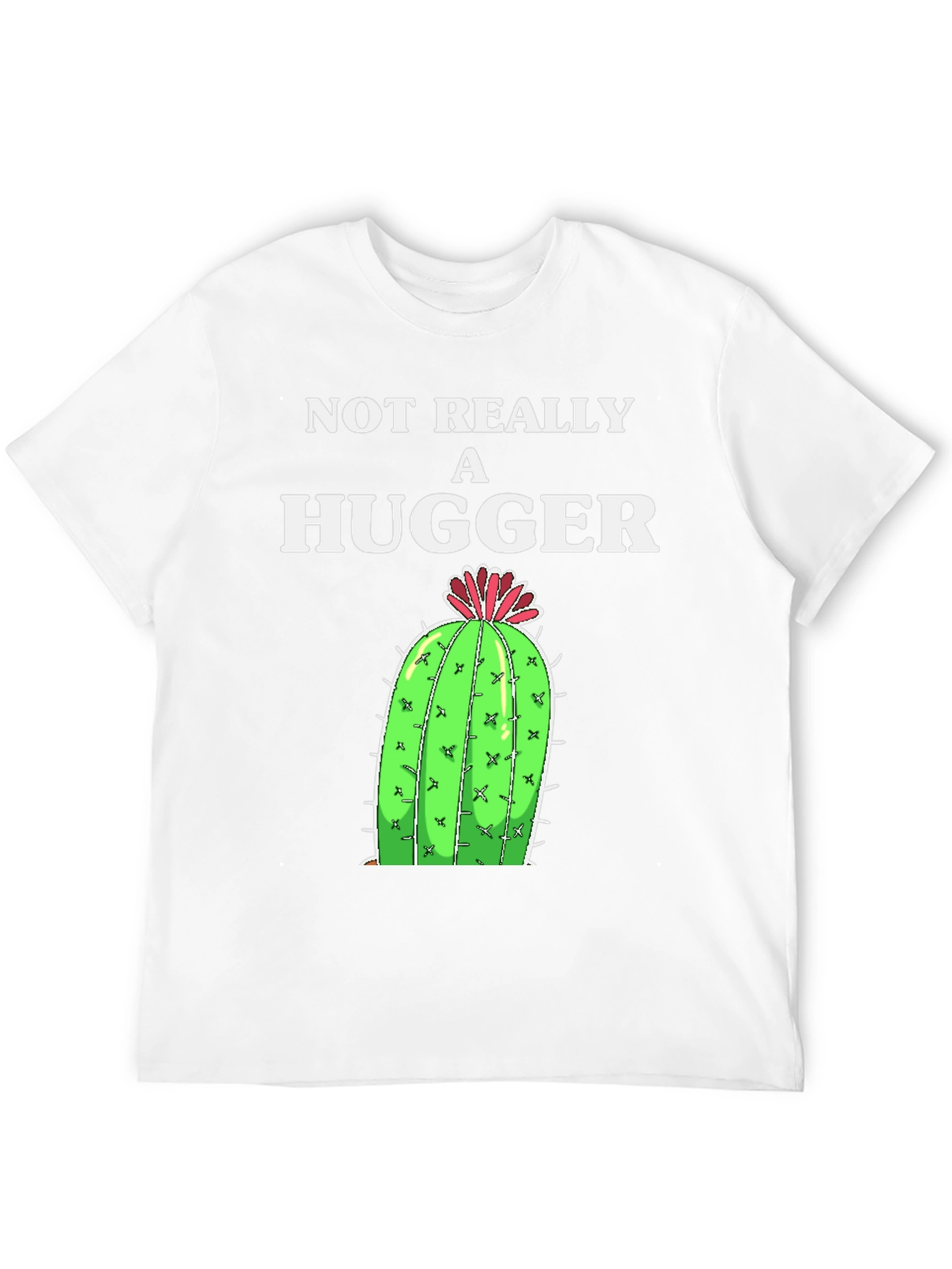 Not Really A Hugger Cactus Graphic Tee
