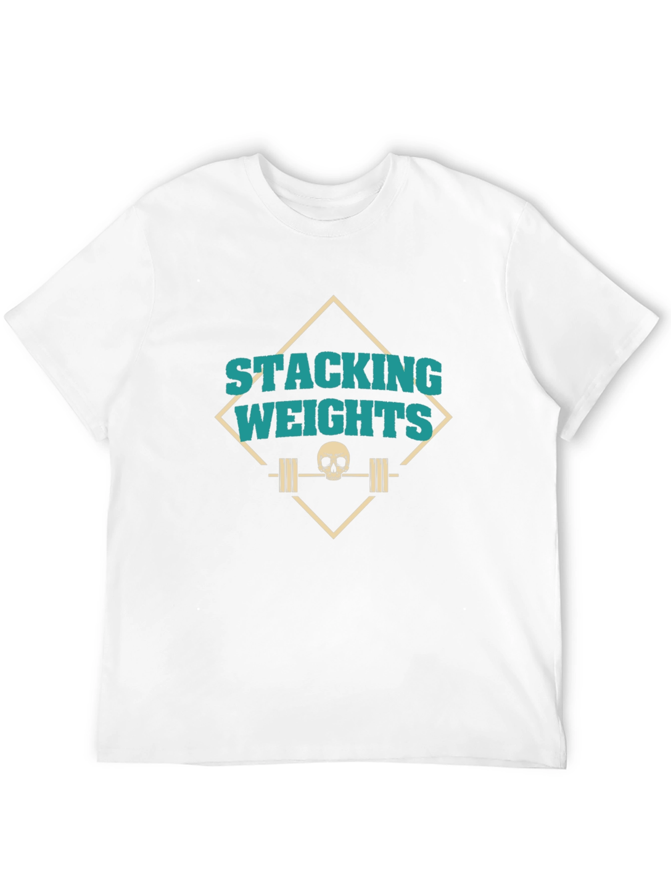 Stacking Weights Skull Graphic Tee - Gym Ready