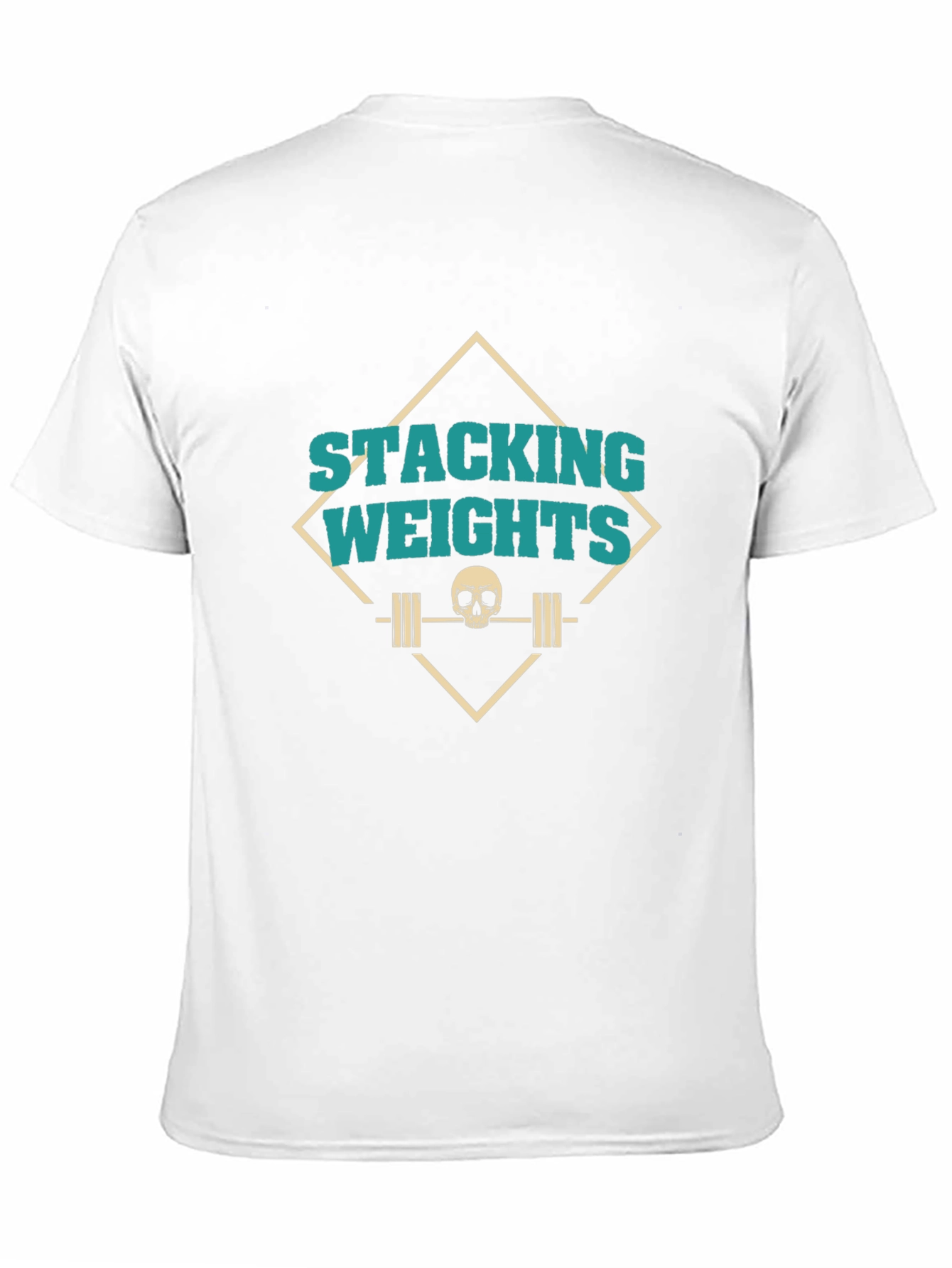 Stacking Weights Skull Graphic Tee - Gym Ready