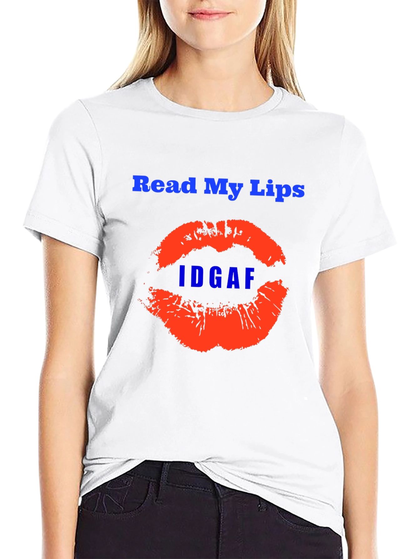 Read My Lips Graphic Tee - Edgy Statement Shirt