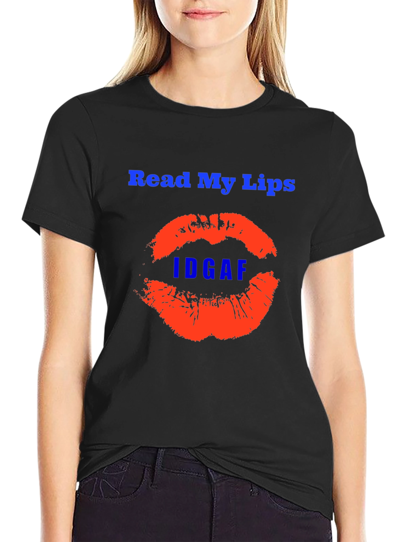 Read My Lips Graphic Tee - Edgy Statement Shirt
