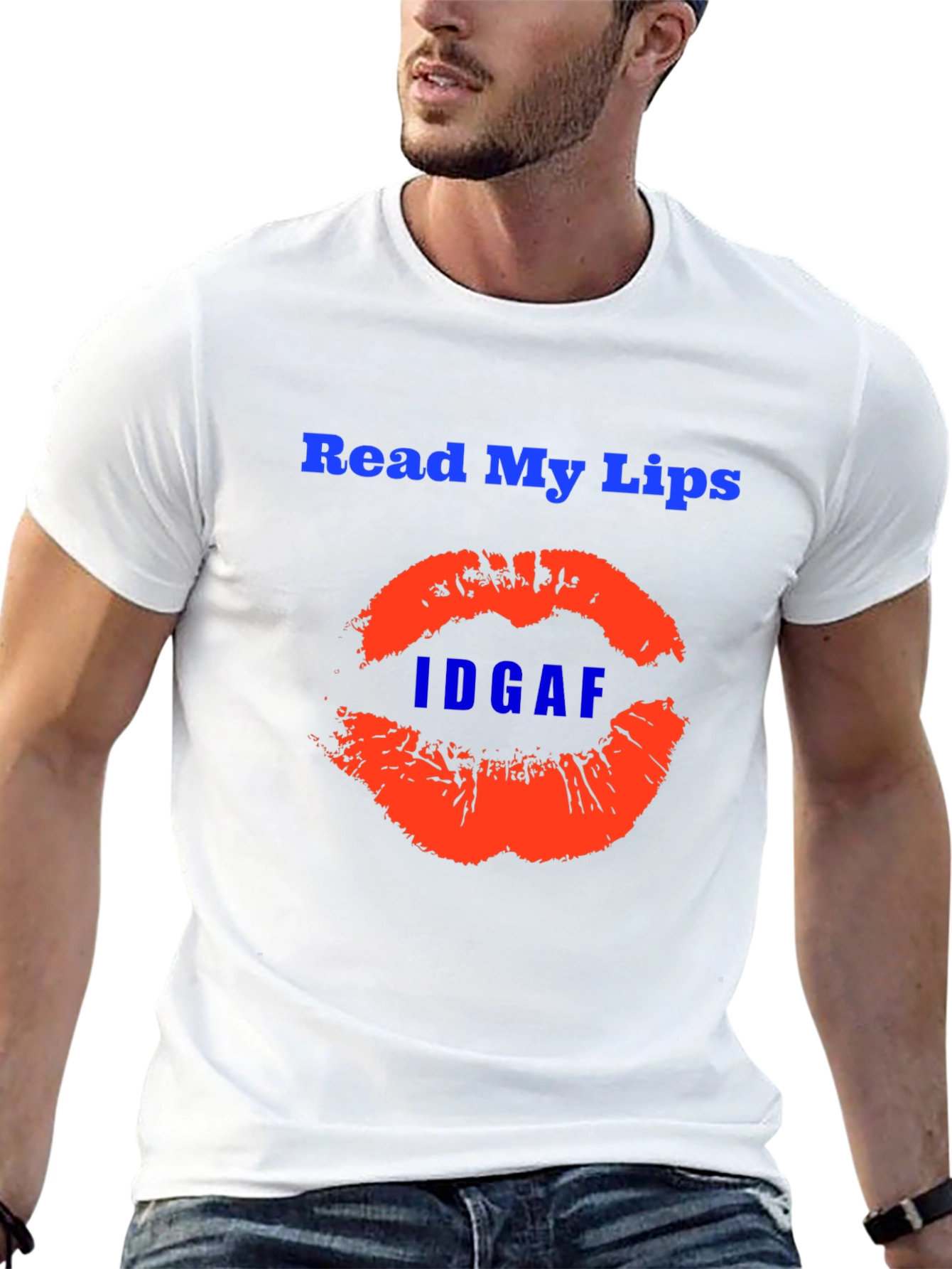 Read My Lips Graphic Tee - Edgy Statement Shirt
