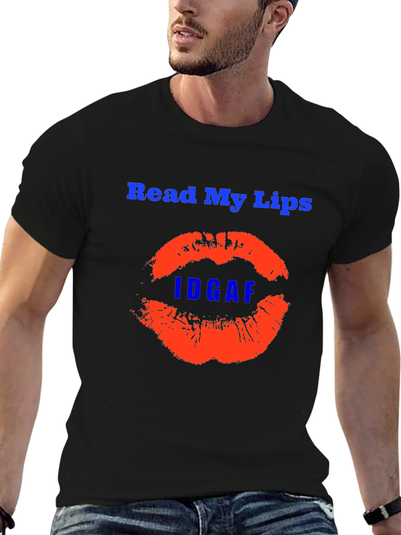 Read My Lips Graphic Tee - Edgy Statement Shirt