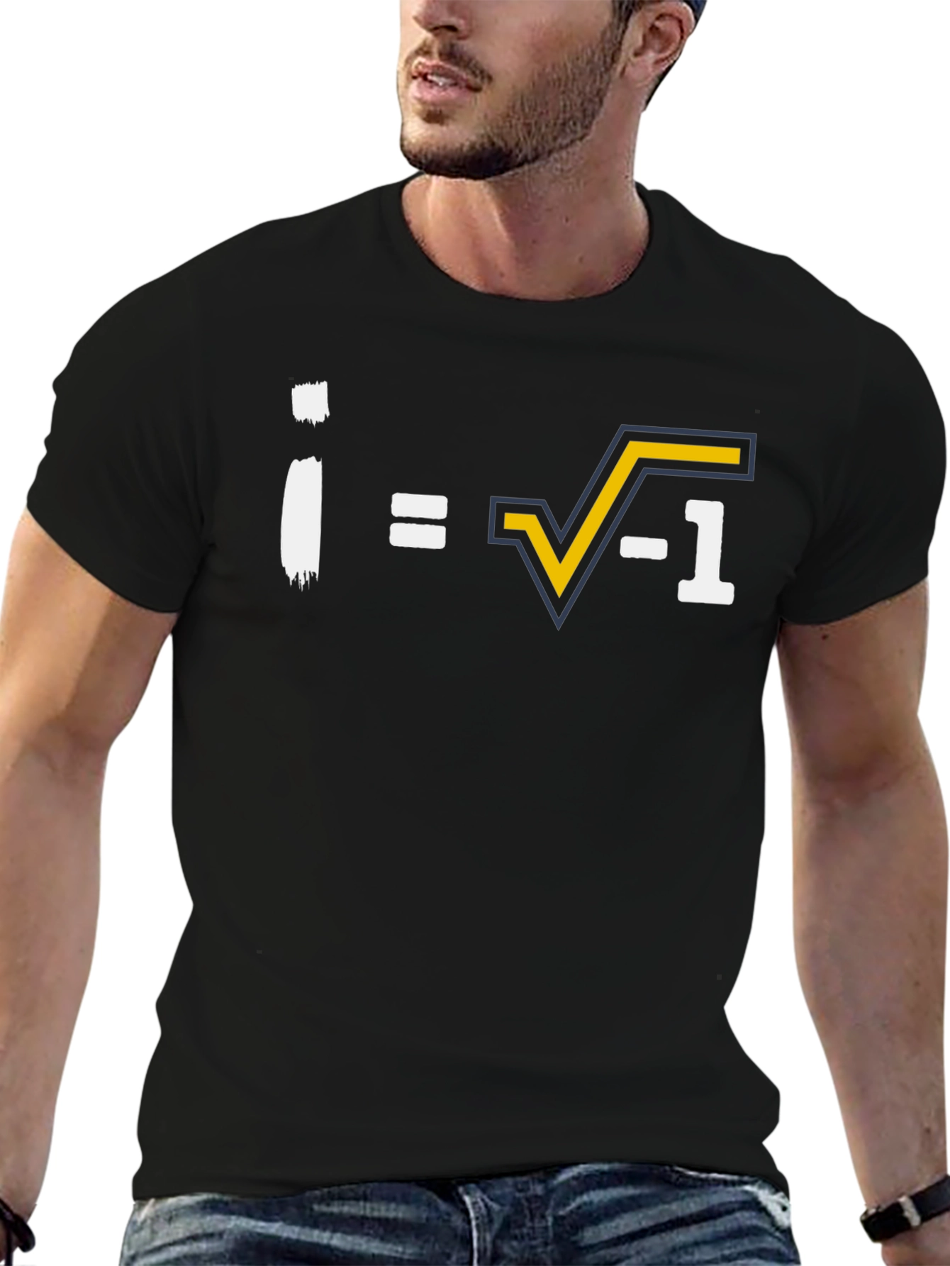 Math Humor T-Shirt: Imaginary Number i = √-1