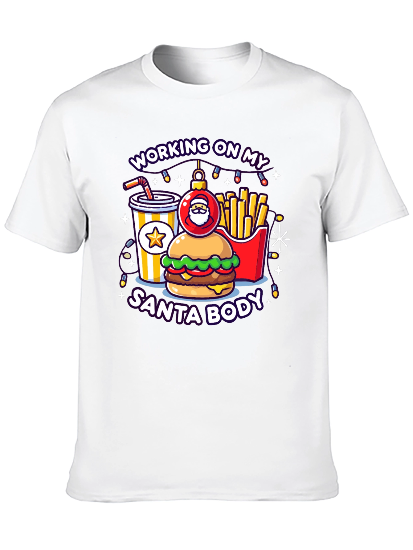 Working on My Santa Body Graphic Tee