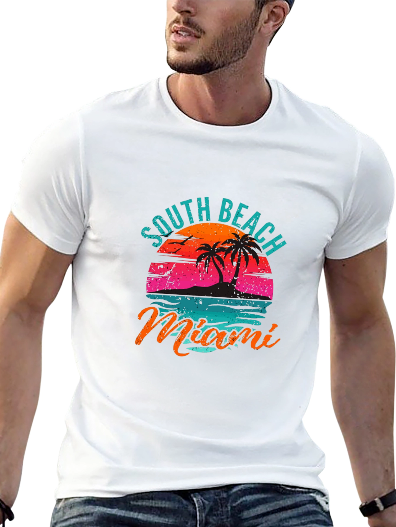 South Beach Miami Graphic T-Shirt
