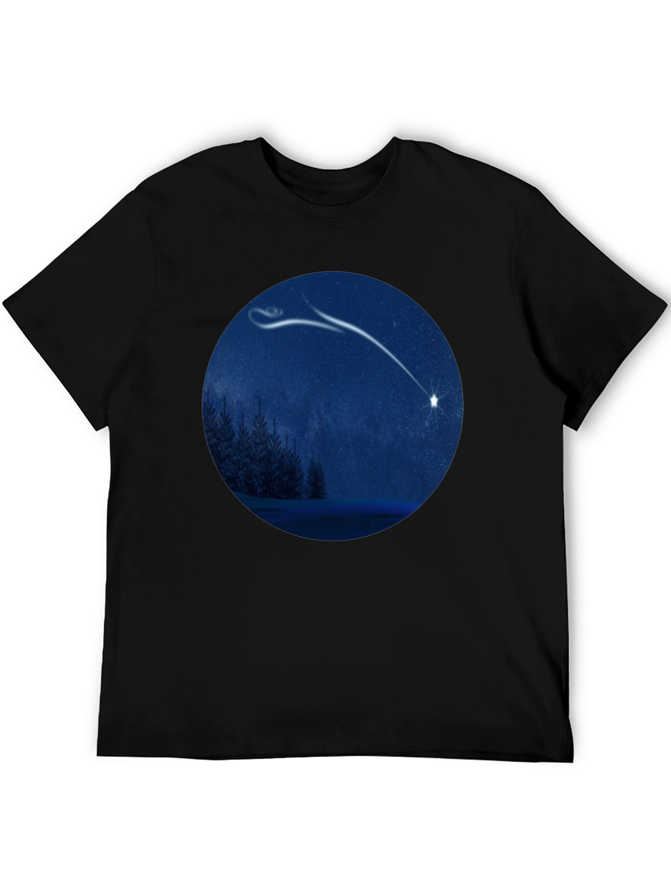Night Sky Shooting Star Graphic Tee