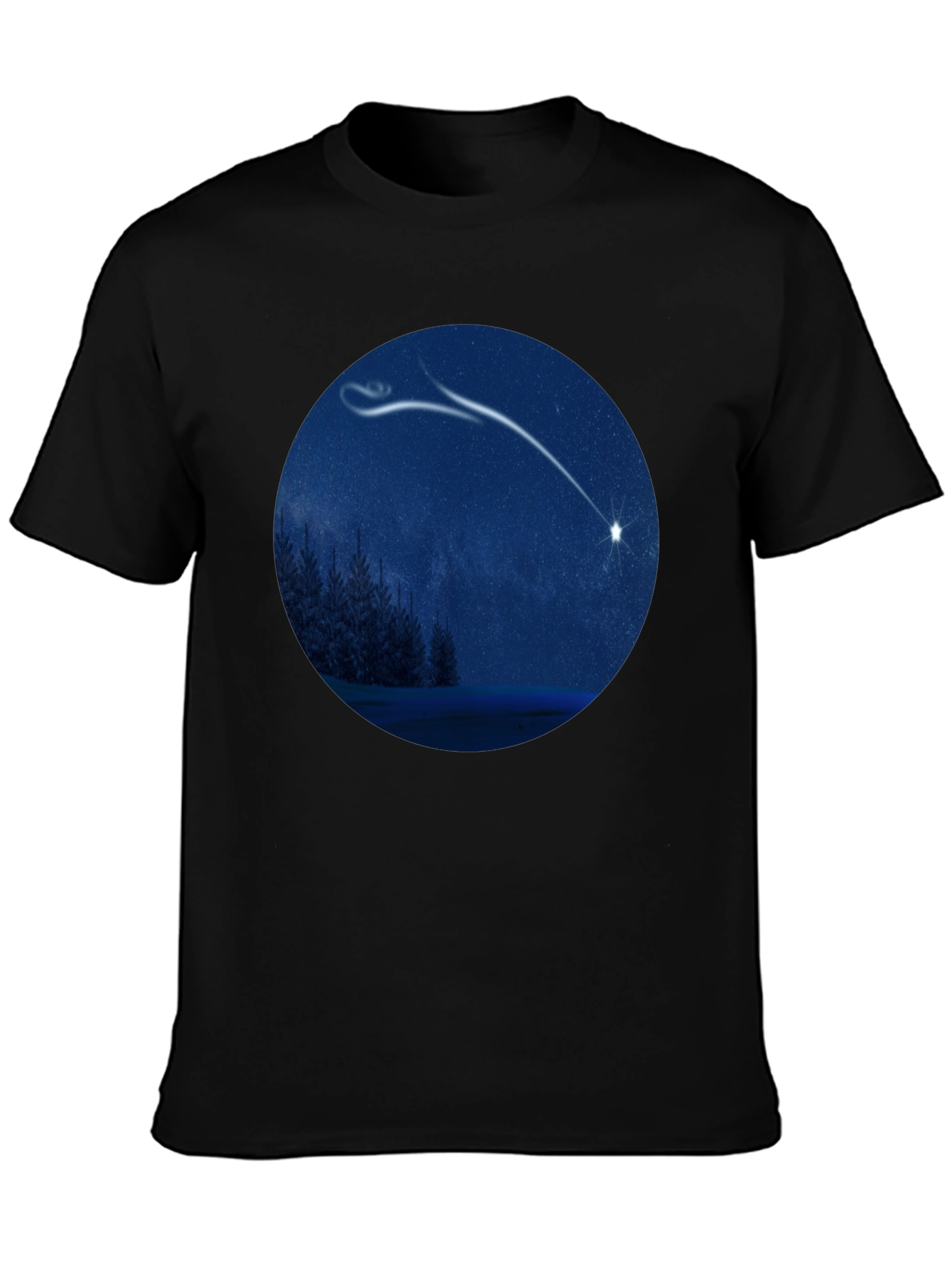 Night Sky Shooting Star Graphic Tee