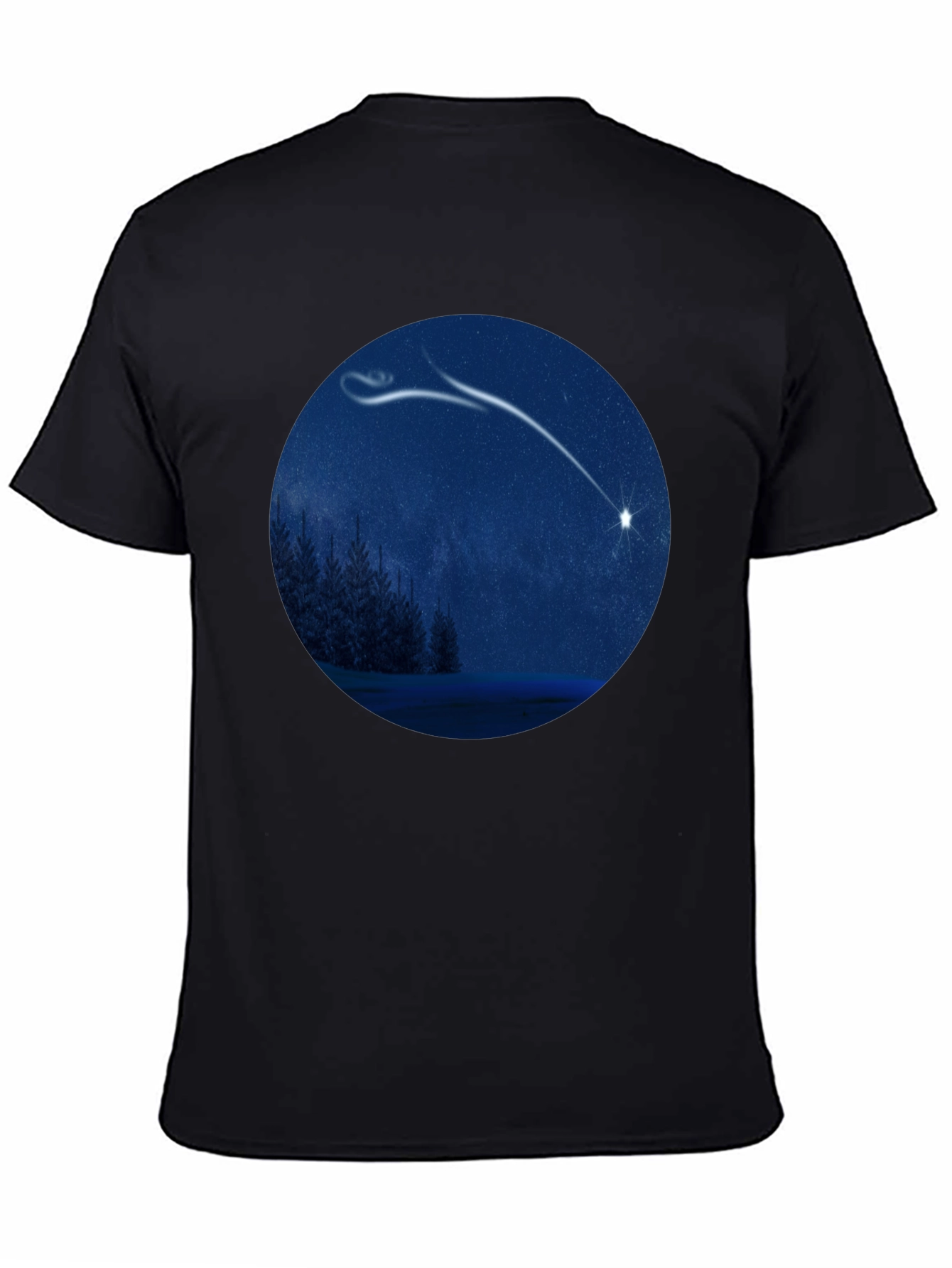 Night Sky Shooting Star Graphic Tee