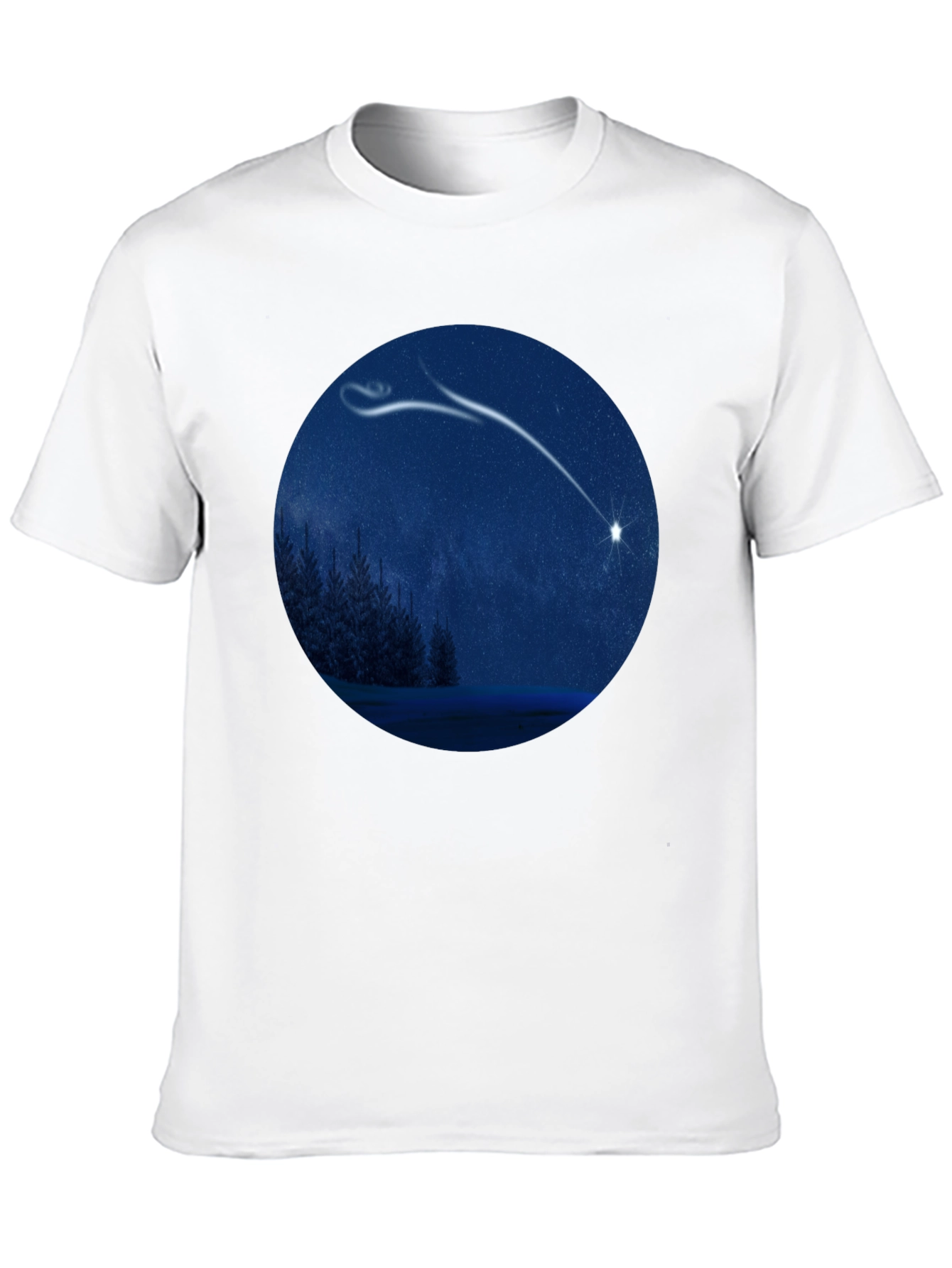 Night Sky Shooting Star Graphic Tee