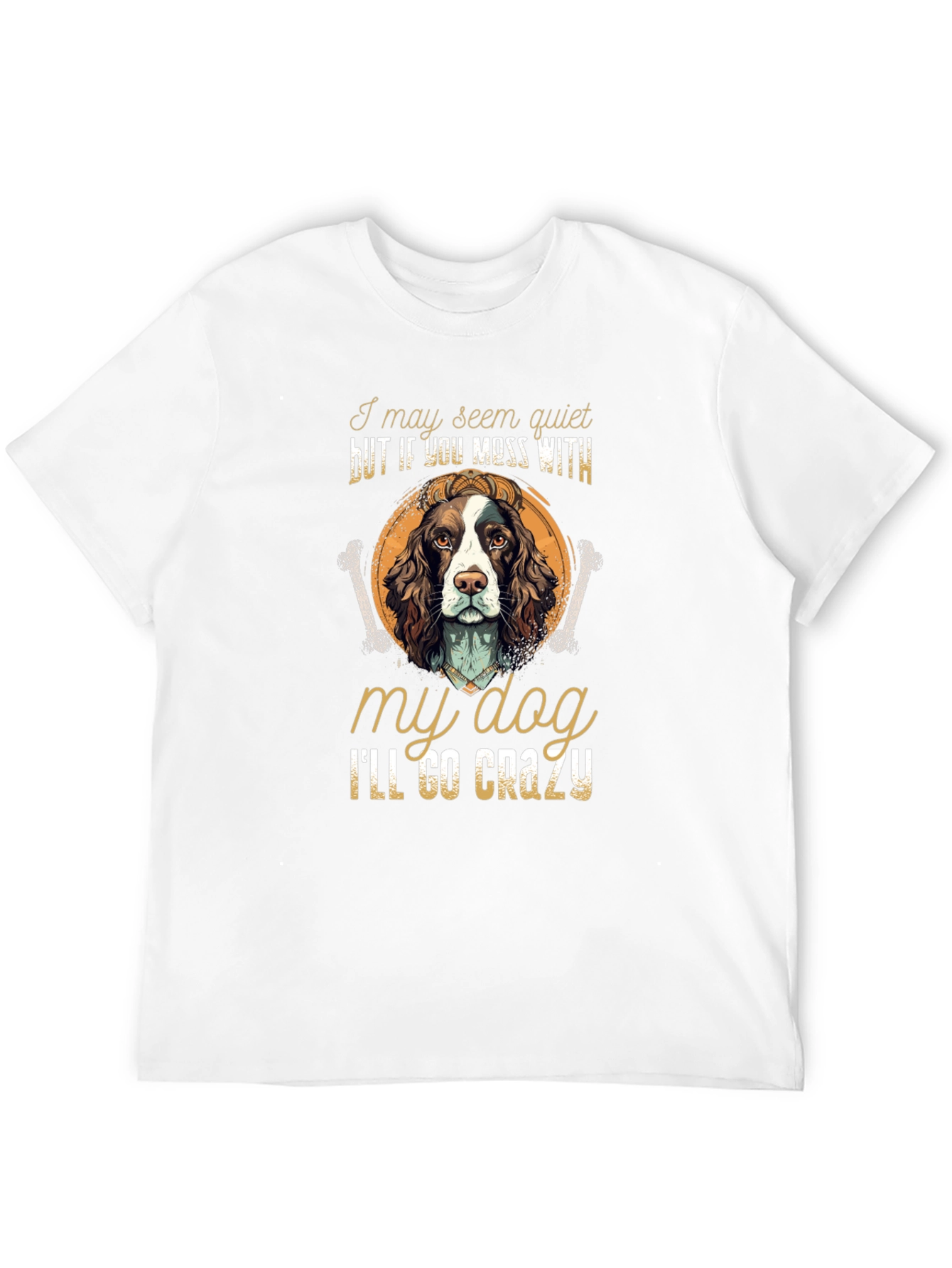 Dog Lover T-Shirt -  Ill Go Crazy Dog Tee