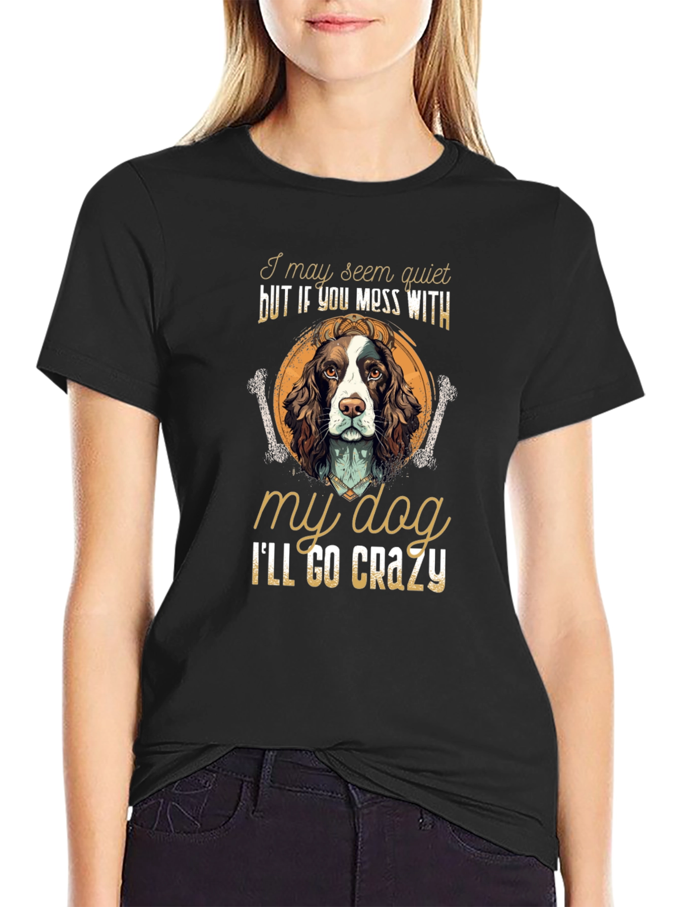 Dog Lover T-Shirt -  Ill Go Crazy Dog Tee