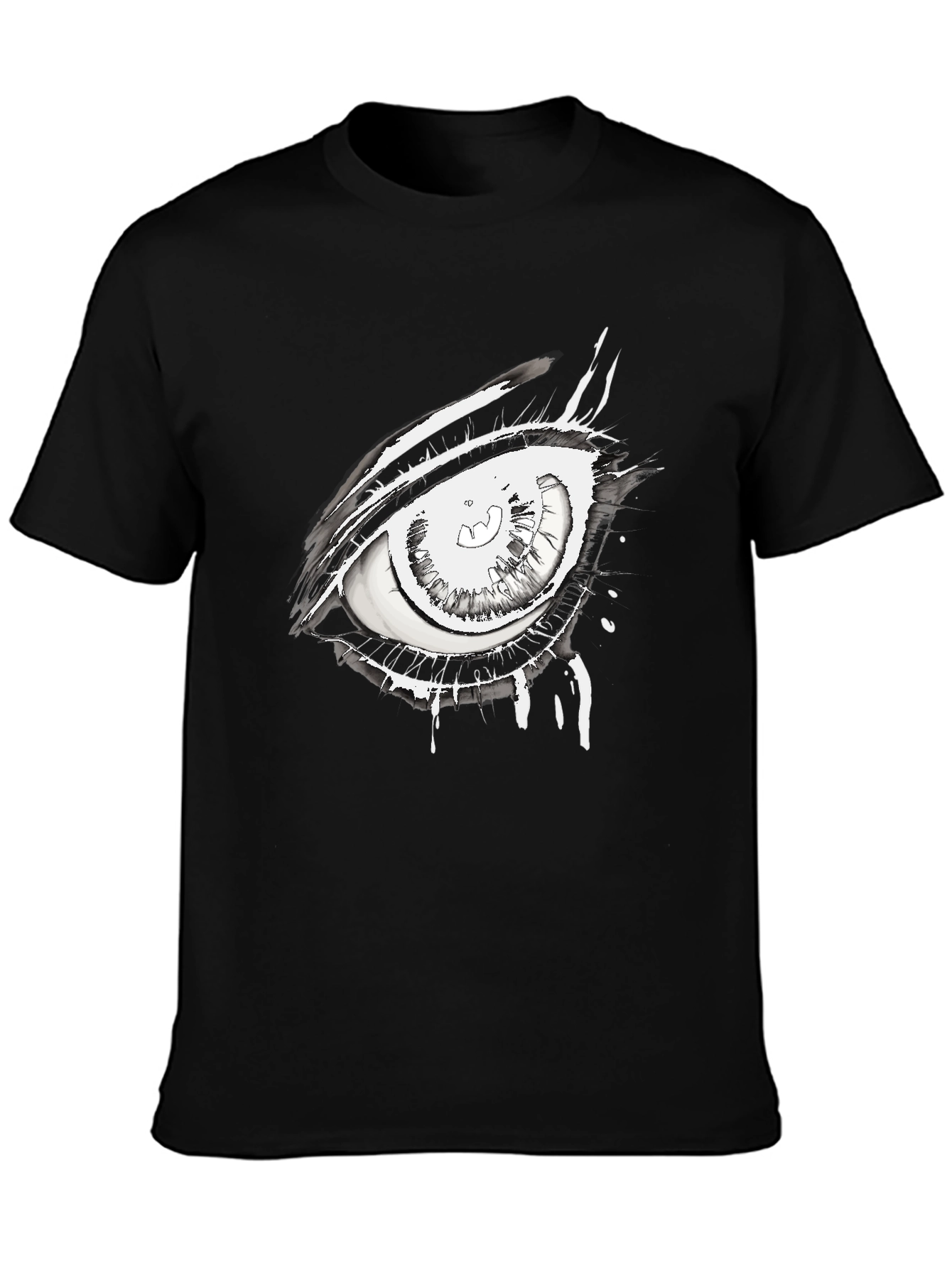 Eye Graphic Black Tee - Unique Streetwear Style