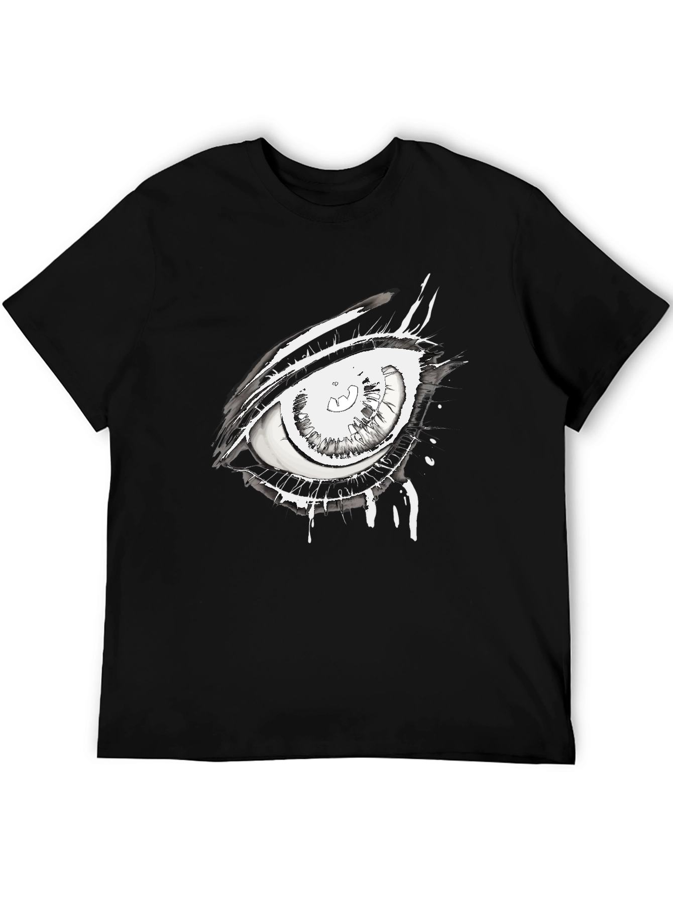 Eye Graphic Black Tee - Unique Streetwear Style
