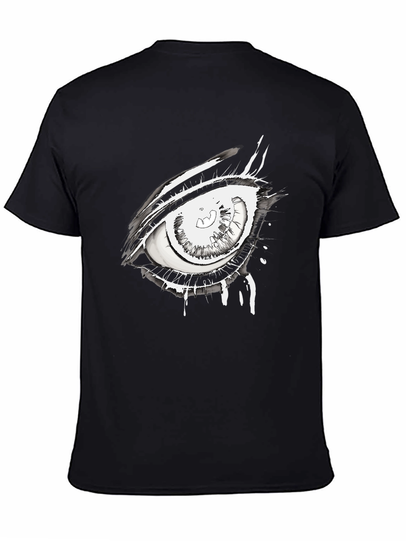 Eye Graphic Black Tee - Unique Streetwear Style