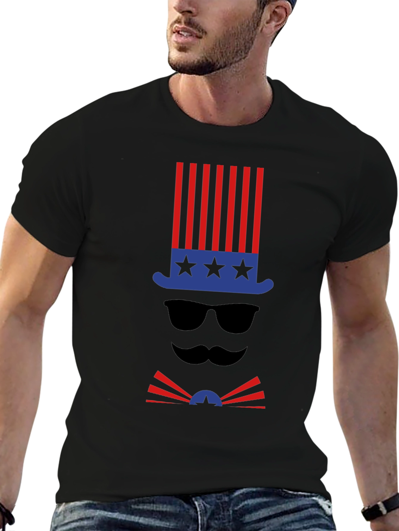 Patriotic Gentleman T-Shirt - USA Holiday Style
