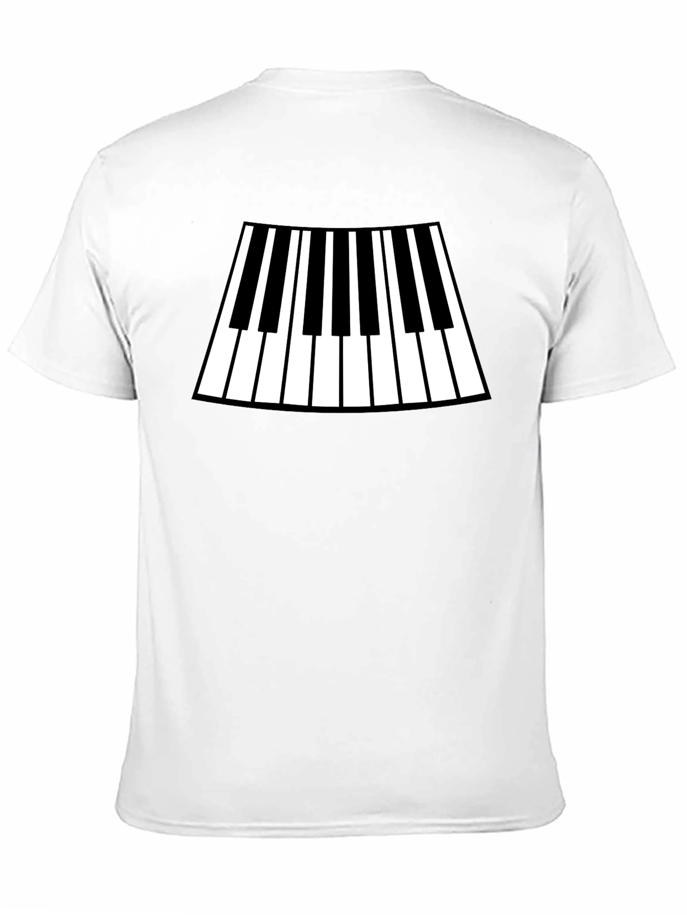 Piano Keys Graphic Black T-Shirt