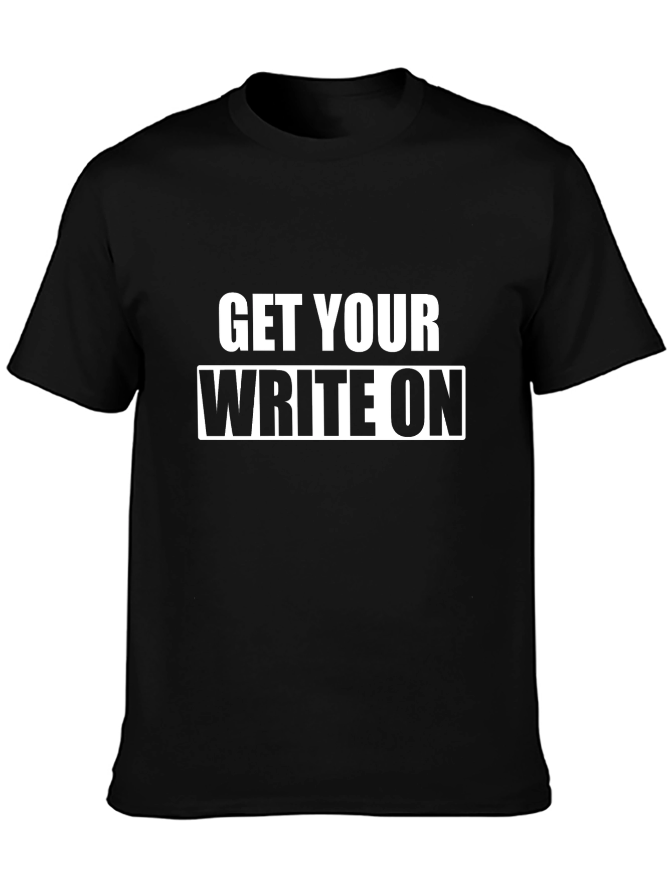 Get Your Write On T-Shirt - Black