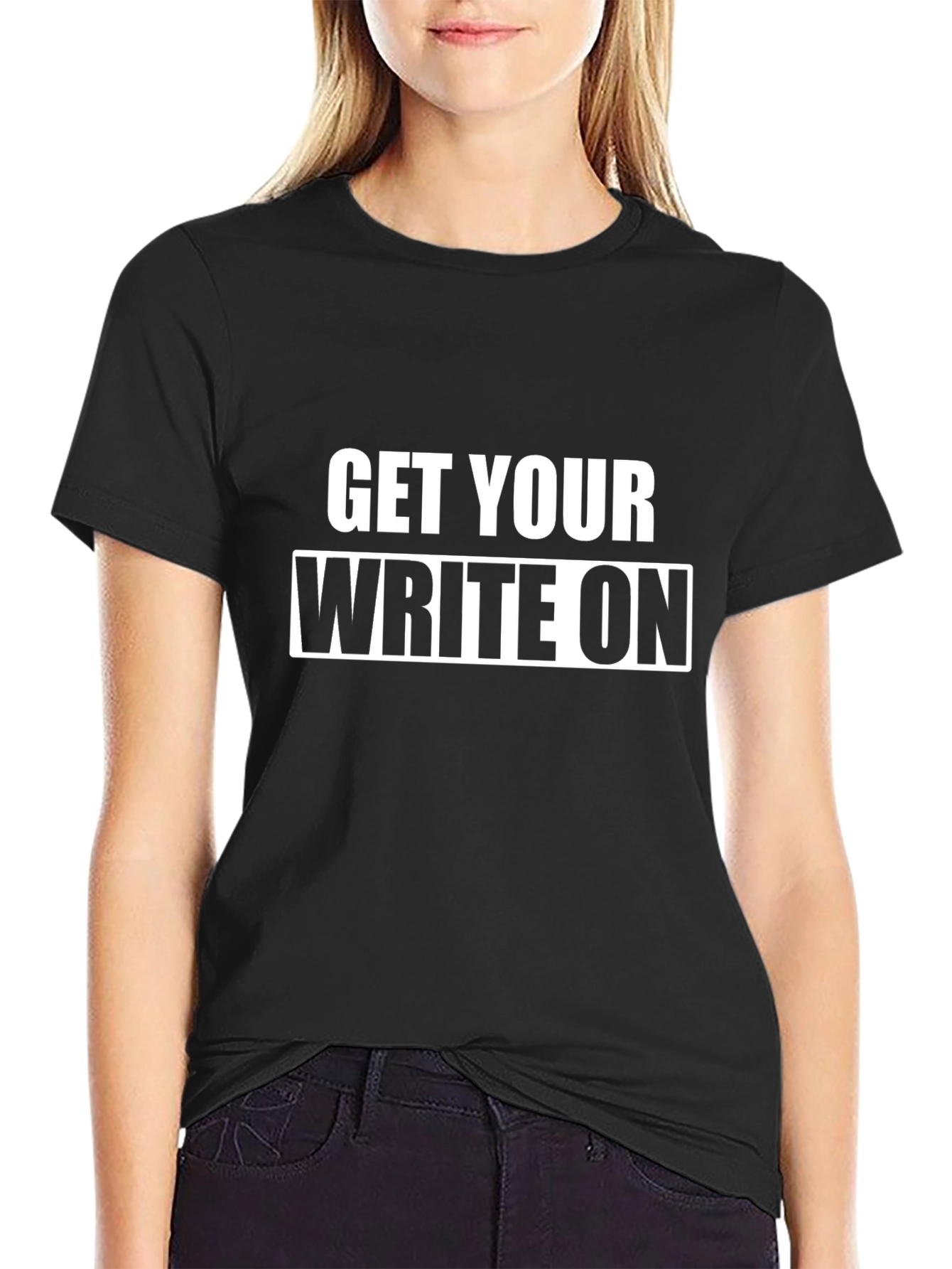 Get Your Write On T-Shirt - Black