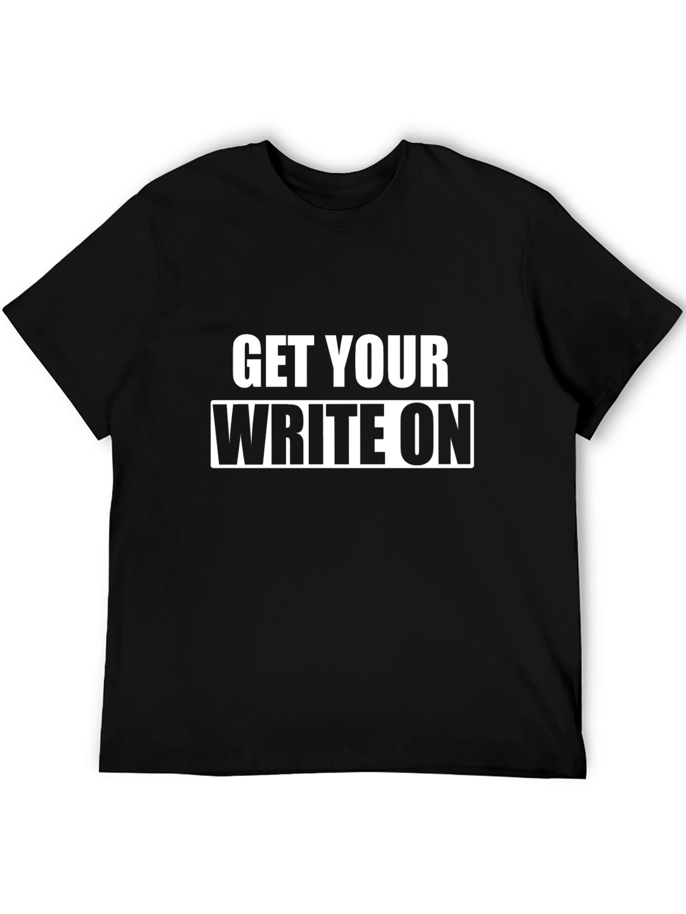 Get Your Write On T-Shirt - Black