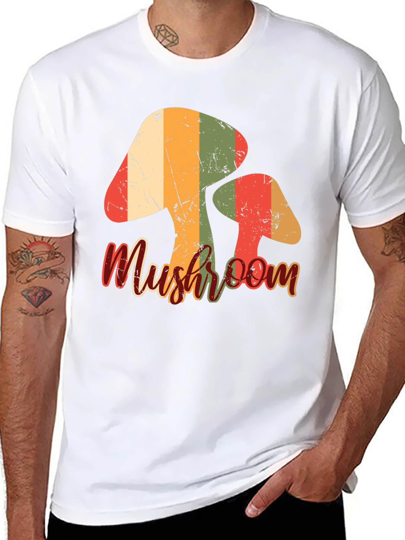 Retro Mushroom Graphic Tee
