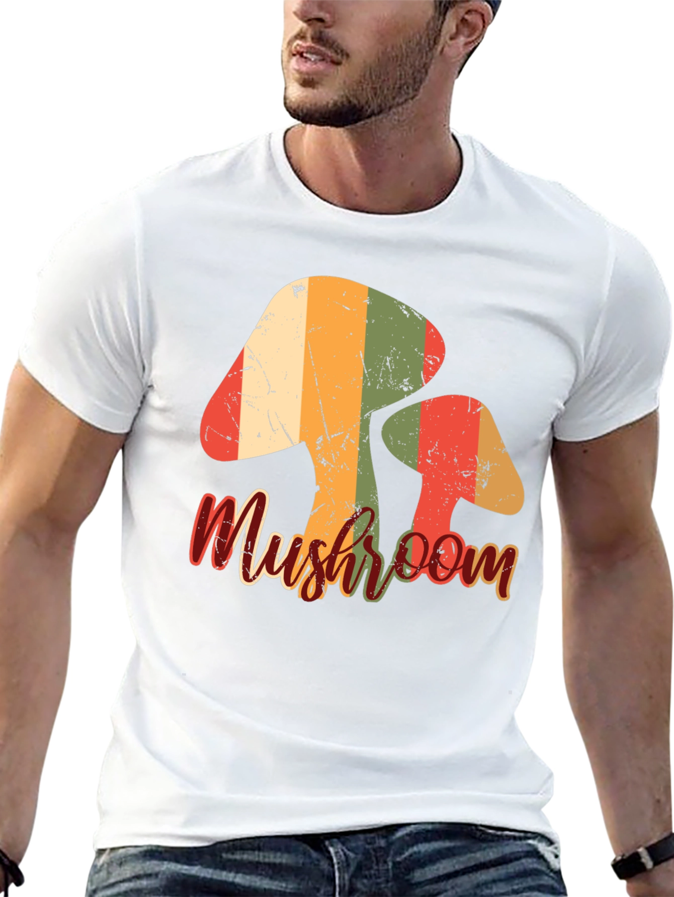 Retro Mushroom Graphic Tee
