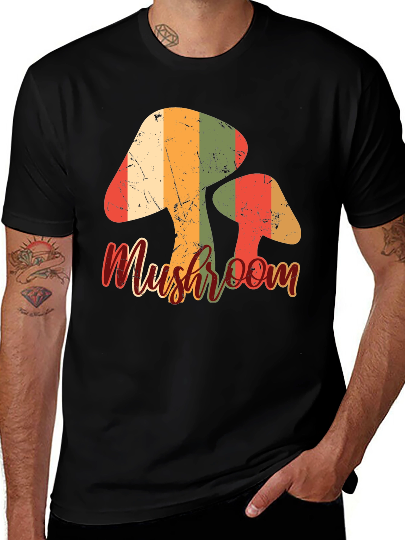Retro Mushroom Graphic Tee