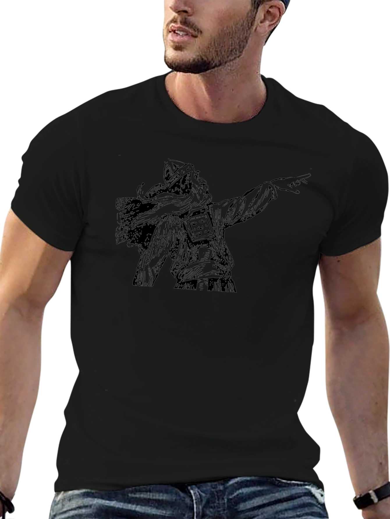 Viking Graphic Black T-Shirt