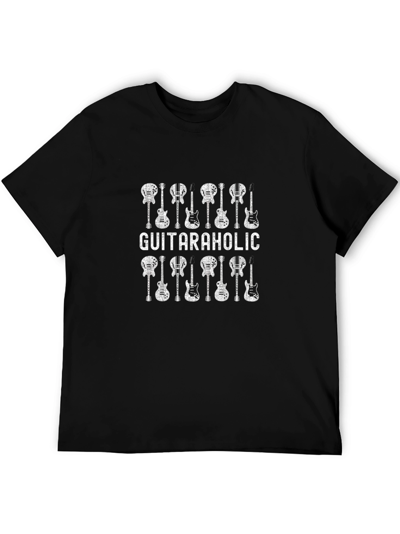 Guitaraholic Graphic Tee - Black T-Shirt