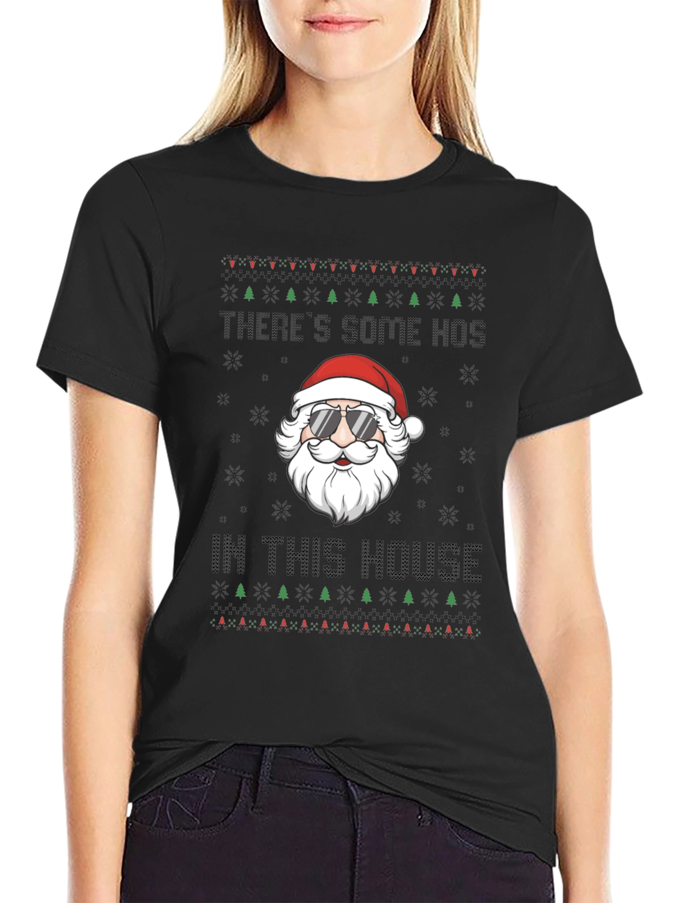 Funny Christmas Santa Hos T-Shirt