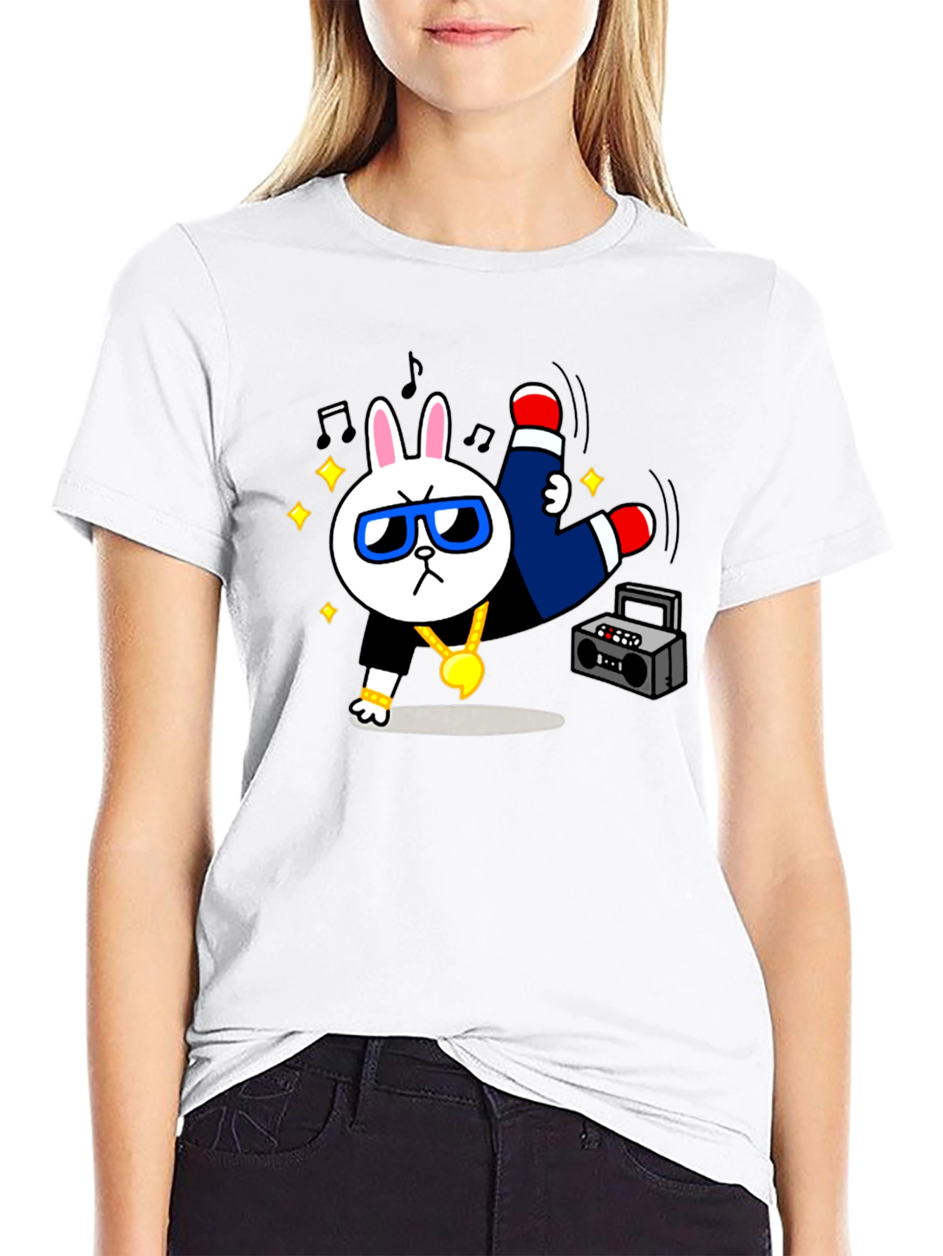 Cool Rabbit Graphic T-Shirt
