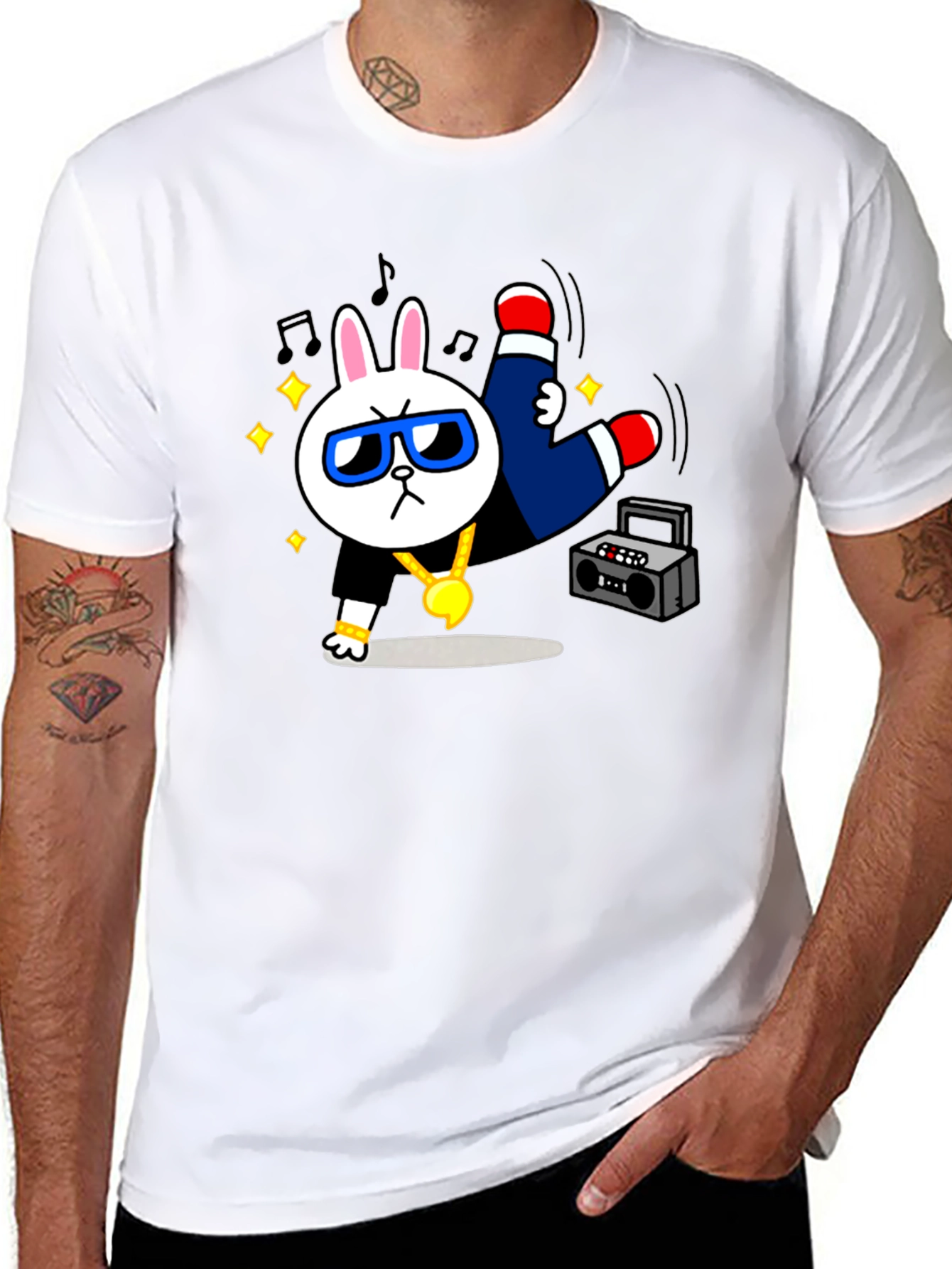 Cool Rabbit Graphic T-Shirt