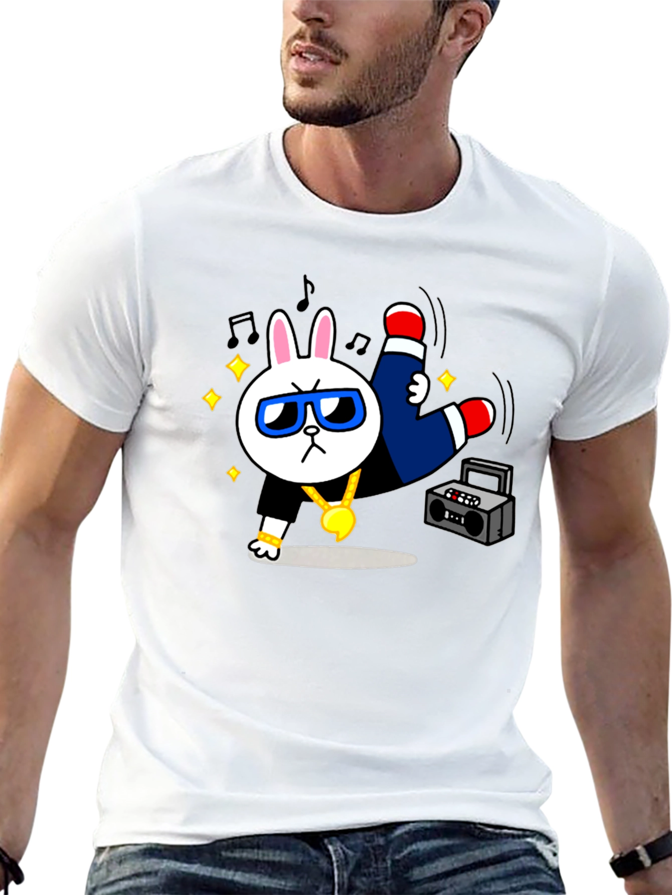 Cool Rabbit Graphic T-Shirt