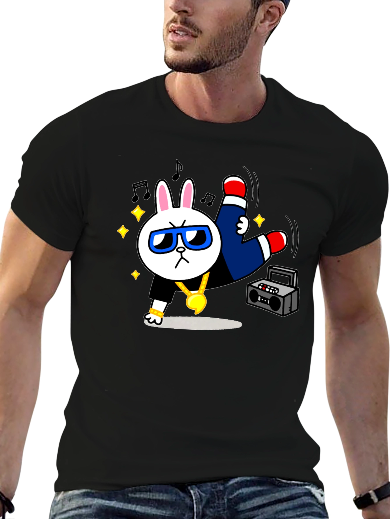 Cool Rabbit Graphic T-Shirt