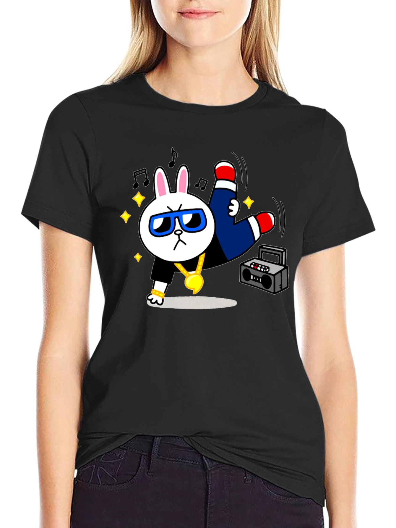 Cool Rabbit Graphic T-Shirt