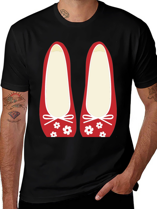 Ballet Flat Graphic Tee - Cute Casual Top