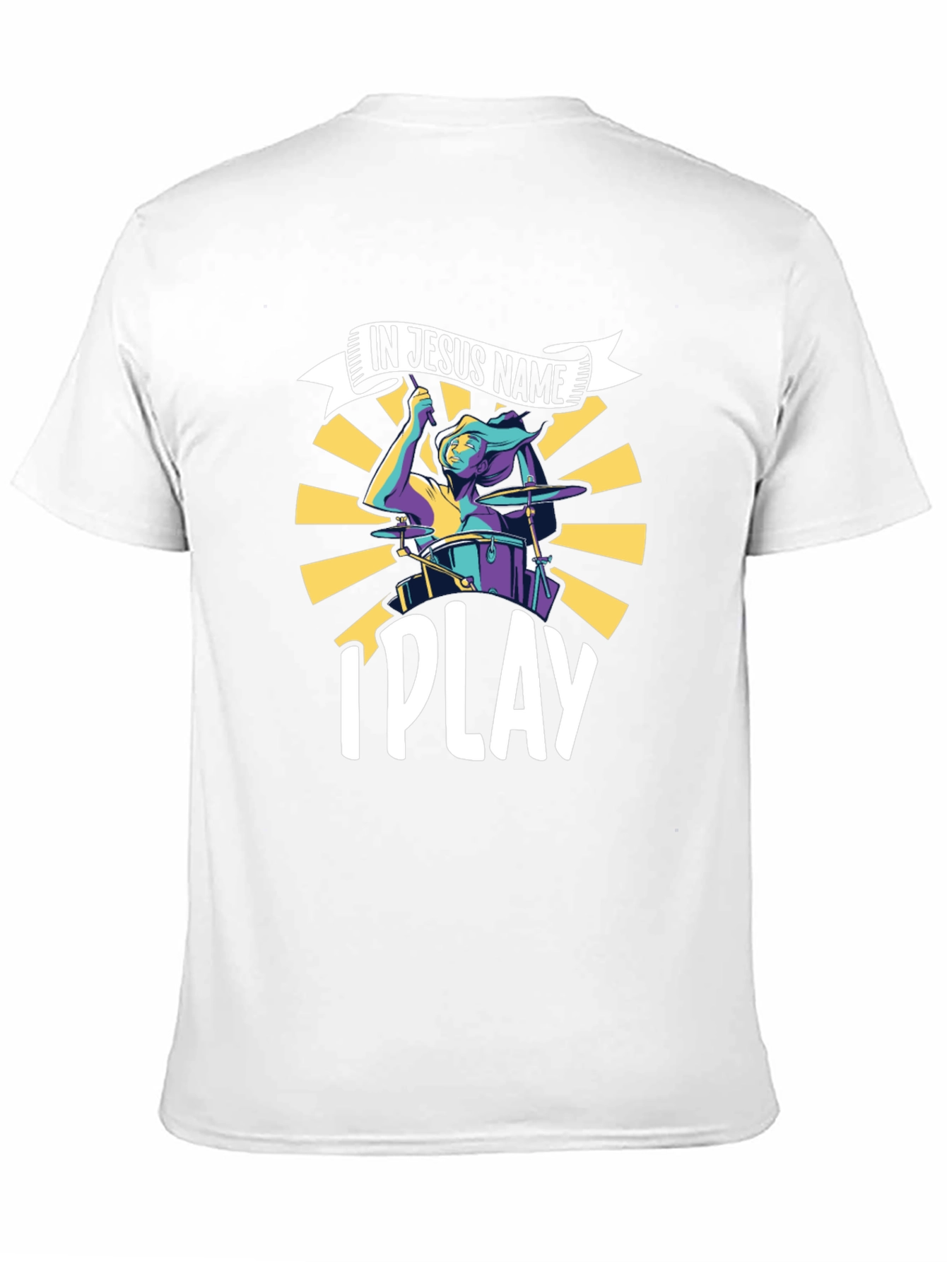 In Jesus Name I Play Drummer T-Shirt