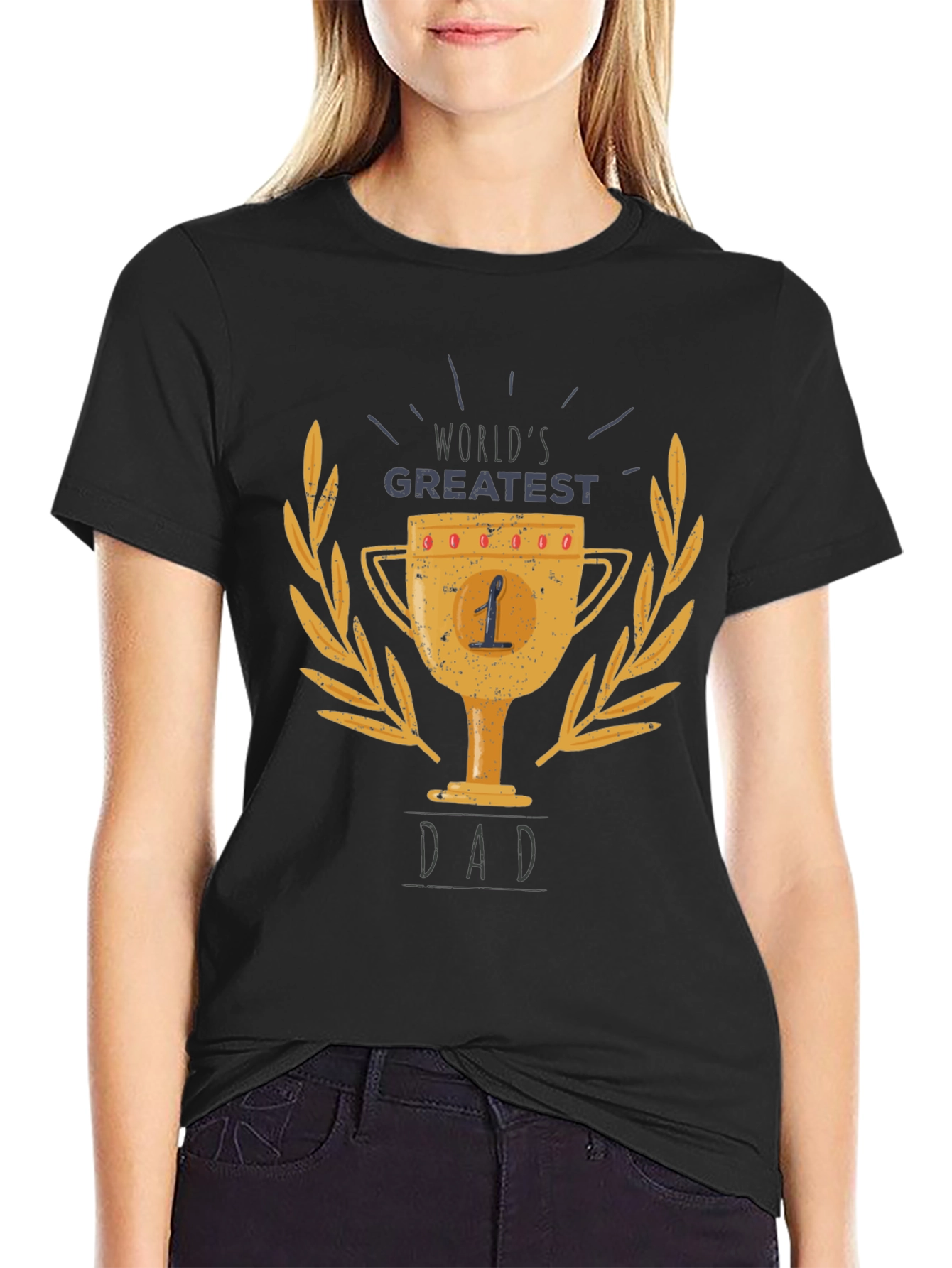 Worlds Greatest Dad Trophy T-Shirt