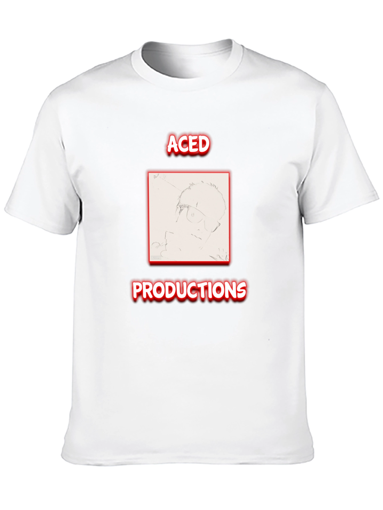 Aced Productions Black Graphic Tee