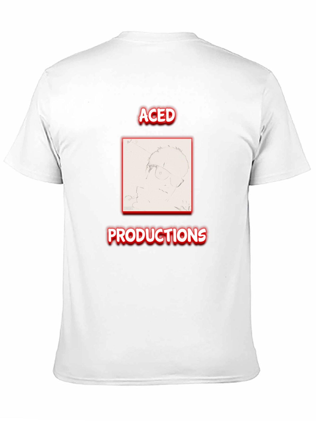 Aced Productions Black Graphic Tee